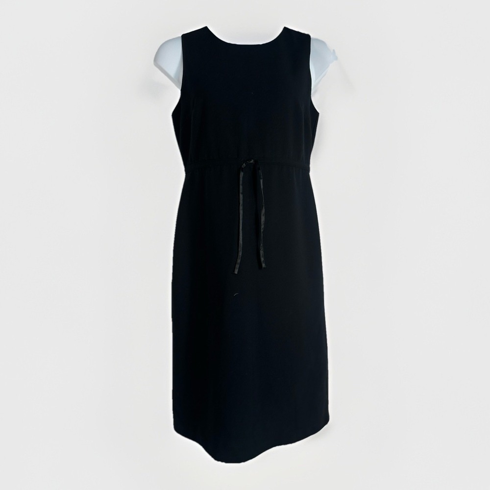 Women's Sz: 14 Black Sleeveless Midi Dress by Gap City Chic Career Cocktail